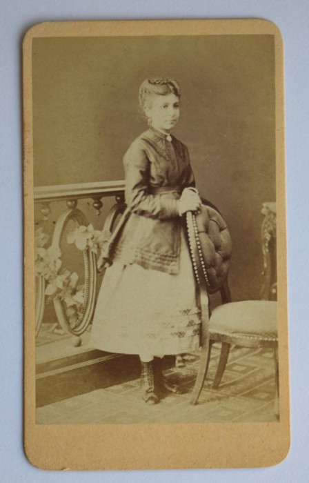 CDV Atelier Romania Cernauti Czernowitz S. Steiner femeie tanara