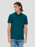 Cumpara ieftin Tricou polo barbati din bumbac cu croiala Regular fit verde inchis L, Verde inchis, L INTL