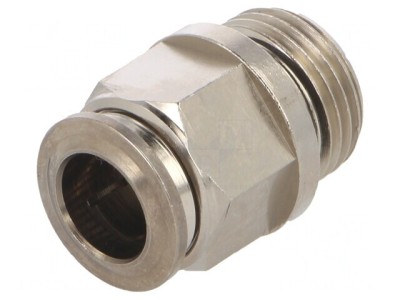 Racord Push-in Alamă Nichelată 3/8&amp;#039;&amp;#039; foto