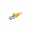 Patchcord SFTP RJ45-RJ45 Cat.6A 0.25m galben &amp;quot;SFTP-6A-0.25-Y&amp;quot;