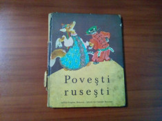 POVESTI RUSESTI - C. Decuseara (traducere) - E. RACIOV (ilustratii) - 1981, 77p. foto