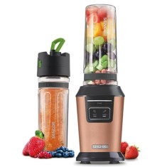 Blender de masa Sencor 800W pentru smoothie, 2 programe Soft/Hard, sticla Tritan 0.6L, capac vacuum