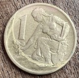C50 - Moneda foarte veche - Cehoslovacia - 1 koroana - 1976