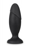 Dop Anal Adventures Rocket Plug, Negru, 16.5 cm