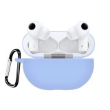 Cumpara ieftin Husa pentru protectia castilor stereo wireless Huawei FreeBuds Pro, culoarea albastru deschis cu carlig prindere