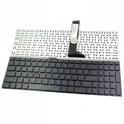 Tastatura Laptop ASUS X550 fara rama, us orange foto