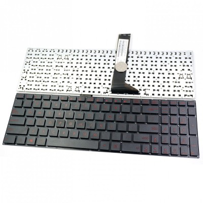Tastatura Laptop ASUS A550C fara rama us rosie foto