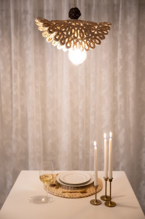 Pendul Deco Republic &bdquo;Braids&rdquo; E27, 1x60W, fibre naturale, dulie lemn
