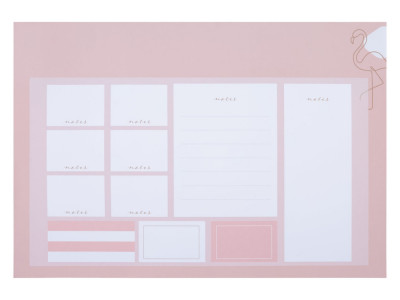 Bloc de hartie pentru birou United Office, 320 x 460 mm, notite, roz foto
