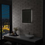 VidaXL Oglindă cu LED de perete pentru baie, 50 x 60 cm
