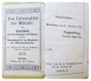 G461- Carte mica de rugaciuni catolica veche anul 1913-Das Lebensgluck fur Manner gros copertata, cant aurit cu grafica deosebita.
