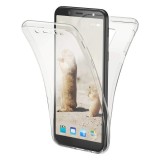 Husa Full TPU 360&deg; (fata + spate) pentru Samsung Galaxy A6 (2018), Transparent