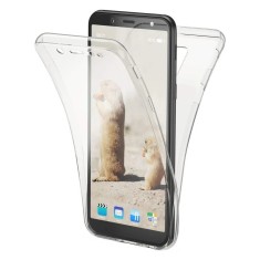 Husa Full TPU 360&deg; (fata + spate) pentru Samsung Galaxy A6 (2018), Transparent