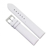 Curea Ceas &bdquo;Snow White XL&rdquo; 9XL16 &ndash; Piele Naturală, Alb Imaculat (10mm - 22mm)