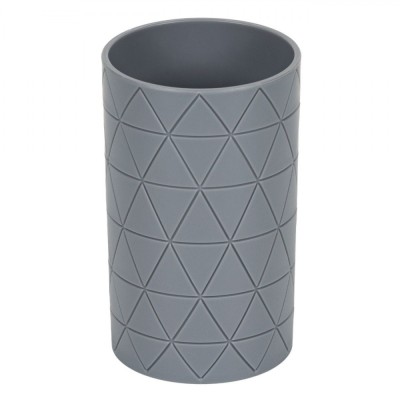 Suport Periuțe de Dinți, Model Triunghiular, Culoare Gri, Material Plastic, Dimensiuni 7x12cm foto