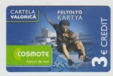 bnk card Romania - Cosmote Skater (Felt&ouml;ltő K&aacute;rtya) 3 euro - Col:RO-COS-REF-0008-110520