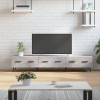 Comodă TV, gri beton, 150x36x30 cm, lemn prelucrat, vidaXL