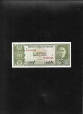 Bolivia 10 pesos bolivianos 1962 seria3058822 aunc