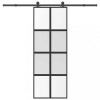 VidaXL Ușă glisantă cu set de feronerie sticlă temperată și aluminiu 3333010