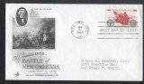 United States 1965 New Orleans battle FDC K.621