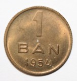1 BAN 1954 . MATRITA CRAPATA . AVERS/REVERS . DETALII EXCELENTE .