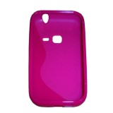 Husa silicon S-case rosie pentru Samsung Galaxy Ace Duos S6802
