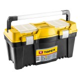 Cutie de scule Topex 25 inch cu maner din aluminiu si organizatoare