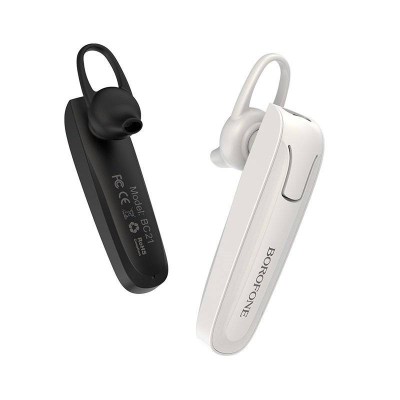 Casca Bluetooth BOROFONE BC21 Alb (pentru iPhone/ Samsung/ Huawei/ Nokia) foto