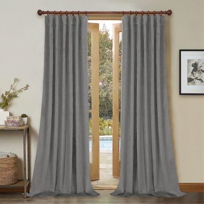 Draperie din catifea cu rejansa din bumbac tip fagure, Madison, 150x240 cm, densitate 700 g/ml, Coin gray foto