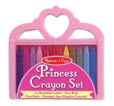 Set creioane colorate triunghiulare Princess Melissa and Doug 12 buc