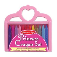 Set creioane colorate triunghiulare Princess Melissa and Doug 12 buc