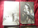 4 Felicitari circulate in Romania 1919 , 1920 si 1921 , cu defecte, Circulata, Fotografie