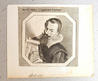 Joachim von Sandrart &amp;quot;Elias Holl Augustanus&amp;quot; gravura 1675 foto