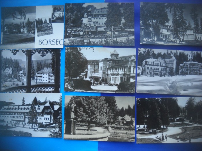 HOPCT LOT NR 197 BORSEC - JUD HARGHITA -9 CARTI POSTALE-RPR-CIRCULATE