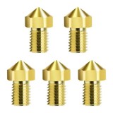 Cumpara ieftin Set 5 duze pentru imprimanta 3D Guider2S Flashforge, 0.8 mm, alama, auriu