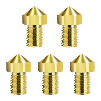 Set 5 duze pentru imprimanta 3D Guider2S Flashforge, 0.8 mm, alama, auriu foto