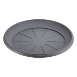 Farfurie Ghiveci Flori, Model Antracit, Diametru 41cm, &Icirc;nălțime 4.8cm, Plastic, Oem