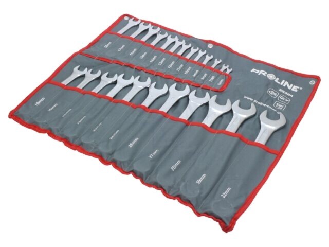Set chei combinate PROLINE oţel crom-vanadium 24 bucăţi