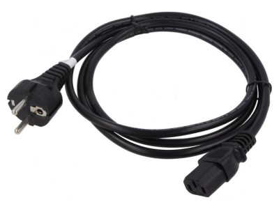 Cablu Alimentare Negru 1.8m 10A 250V foto
