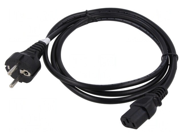 Cablu Alimentare Negru 1.8m 10A 250V