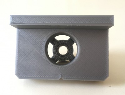 Sablon mobila din plastic dur gri pentru balamale 35mm foto