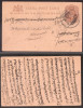 India 1907 Postal History Rare Old postcard postal stationery D.423