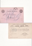Bukowina,Bucovina-Falticeni- Scrisoare, reclama umbrele1888-RR