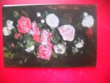 HOPCT 14788 TRANDAFIRI ALBI ROZ SI ROSII -ION ANDREESCU 1850-1882 -CP PICTURA-- ROMANIA-NECIRCULATA
