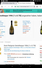 ?ampanie dom Perignon vintage 1996/2000 foto