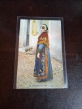 Carte postala ilustrata , femeie in costum popular de Savoia - Necirculata