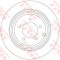 Disc frana JEEP COMPASS (MK49) (2006 - 2016) TRW DF6326
