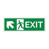 Indicator evacuare EXIT cu săgeată st&acirc;nga sus