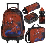 Set Scoala cu Model Spiderman in Cutie - 5 piese