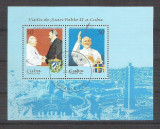 Cuba 1988 Pope, perf. sheet, used AA.054, Stampilat